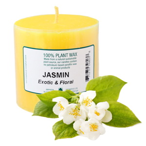 Jasmin Candle 3 X 3 (Single)